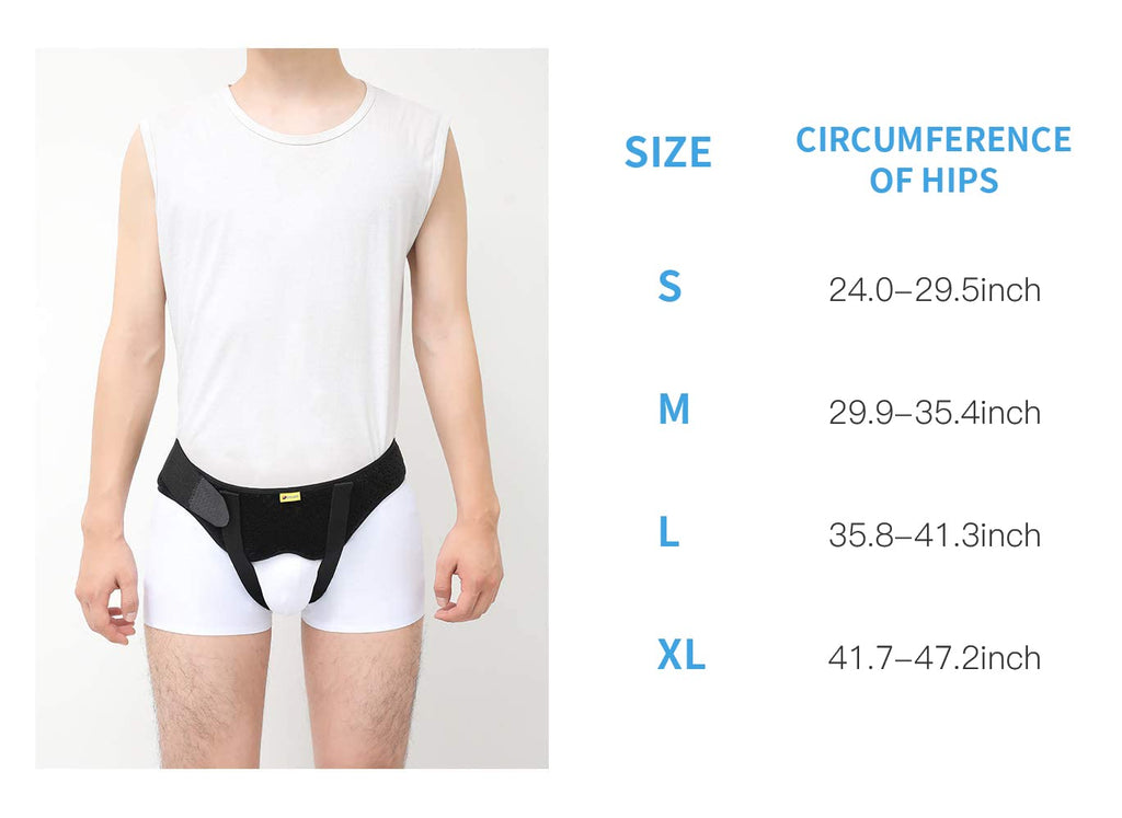 Hernia Belt Truss with 2 Removable Compression Pads E825902