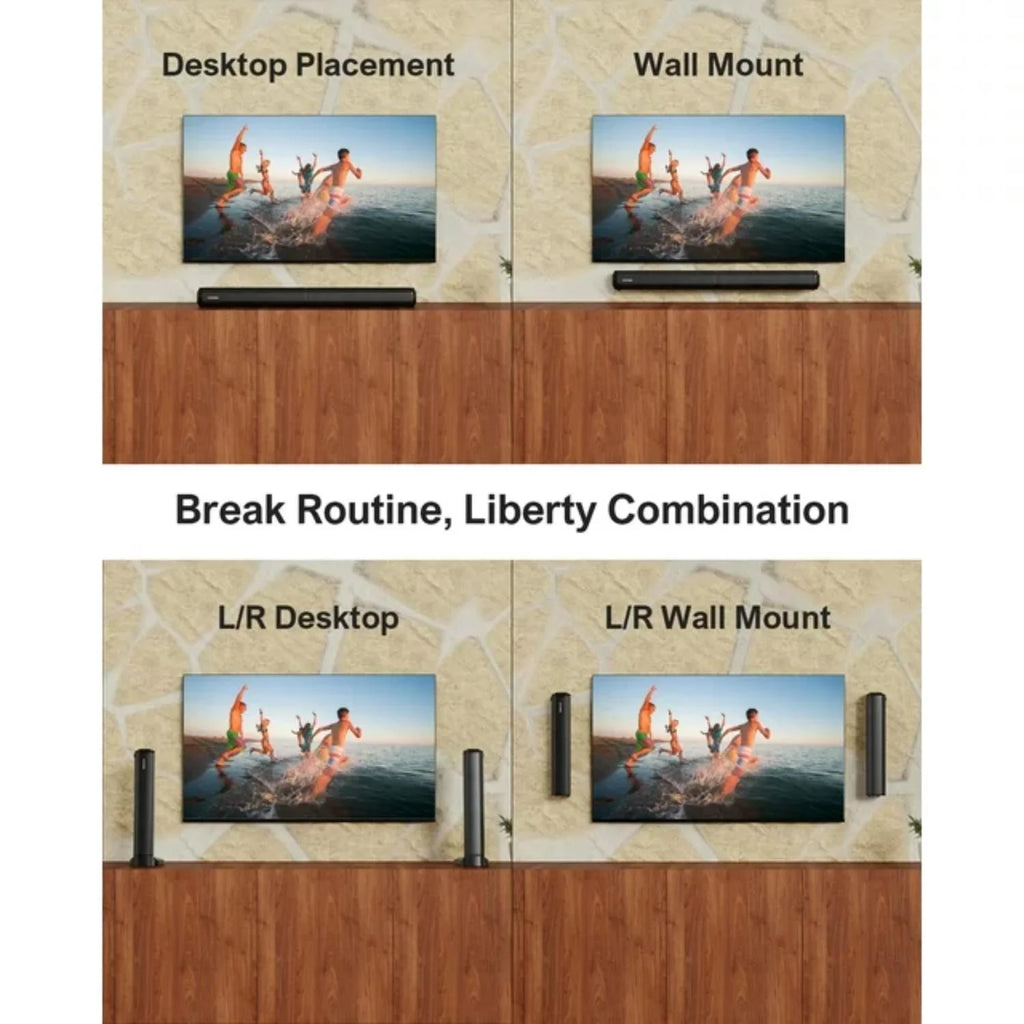 2.2ch Sound Bar with Dual Subwoofer V40200