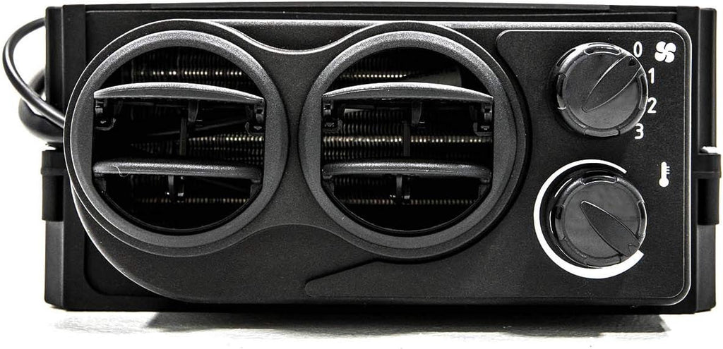 Cab Heater with 360 Degree Adjustable Vents, Defrost Hoses, Built-in Shutoff Valve, 3.4 Amps at 13.7 Volts G43216