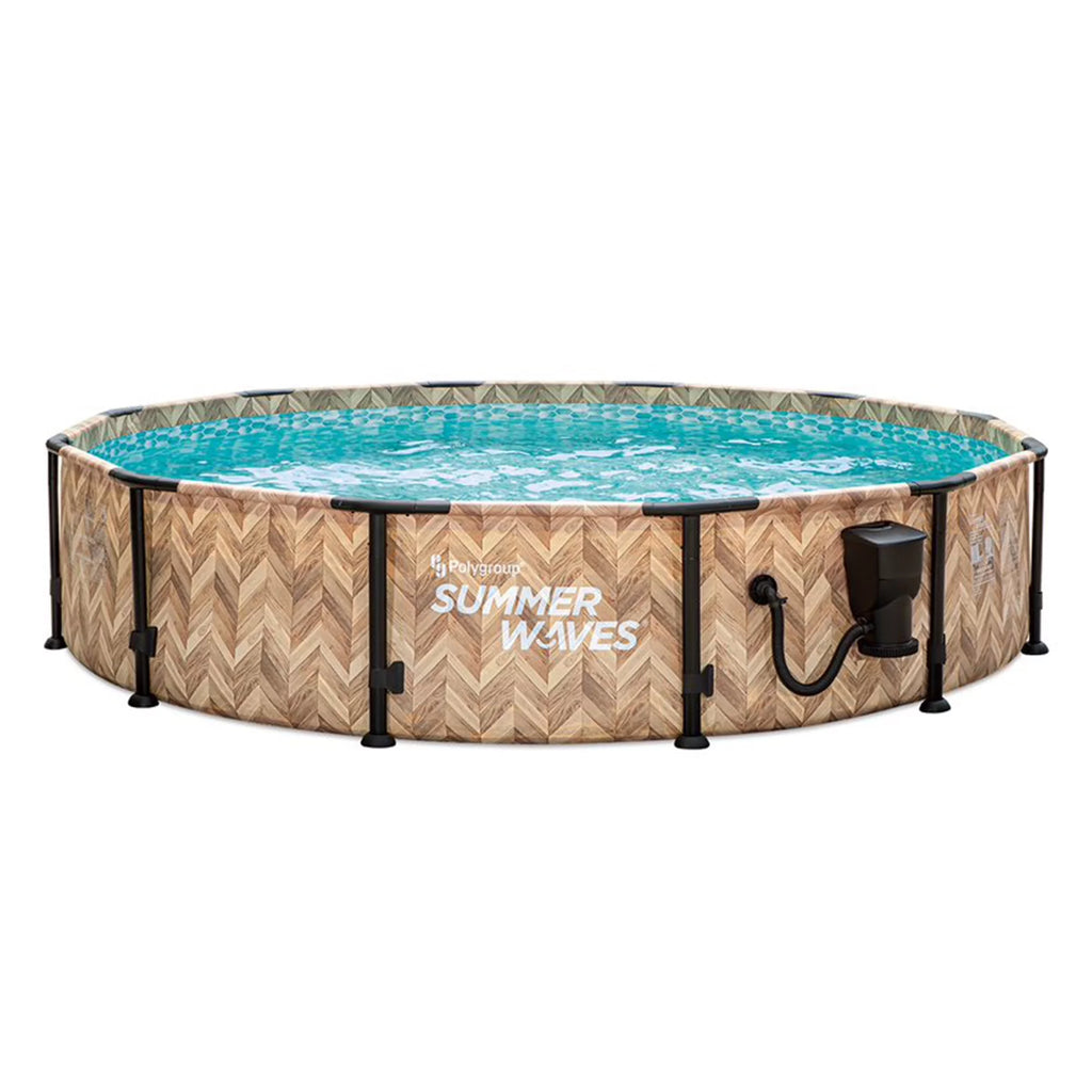 12ft x 30in Above Ground Frame Pool with Filter T278438