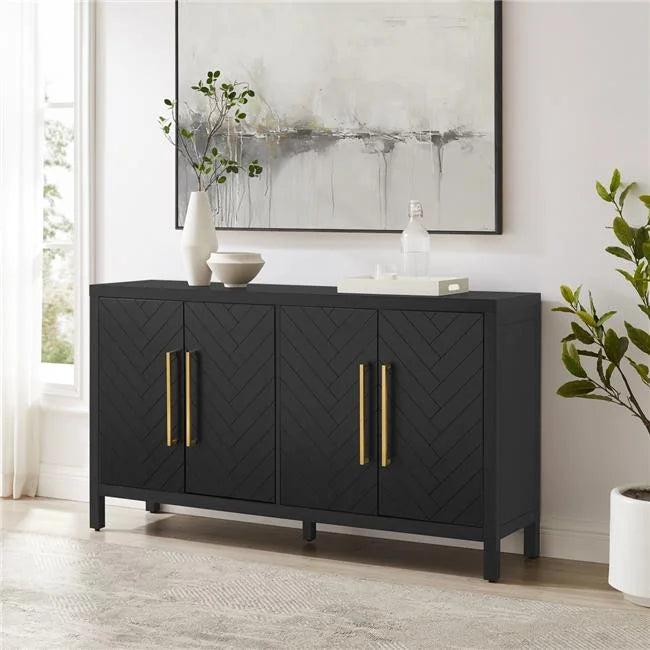Matte Black Sideboard U633