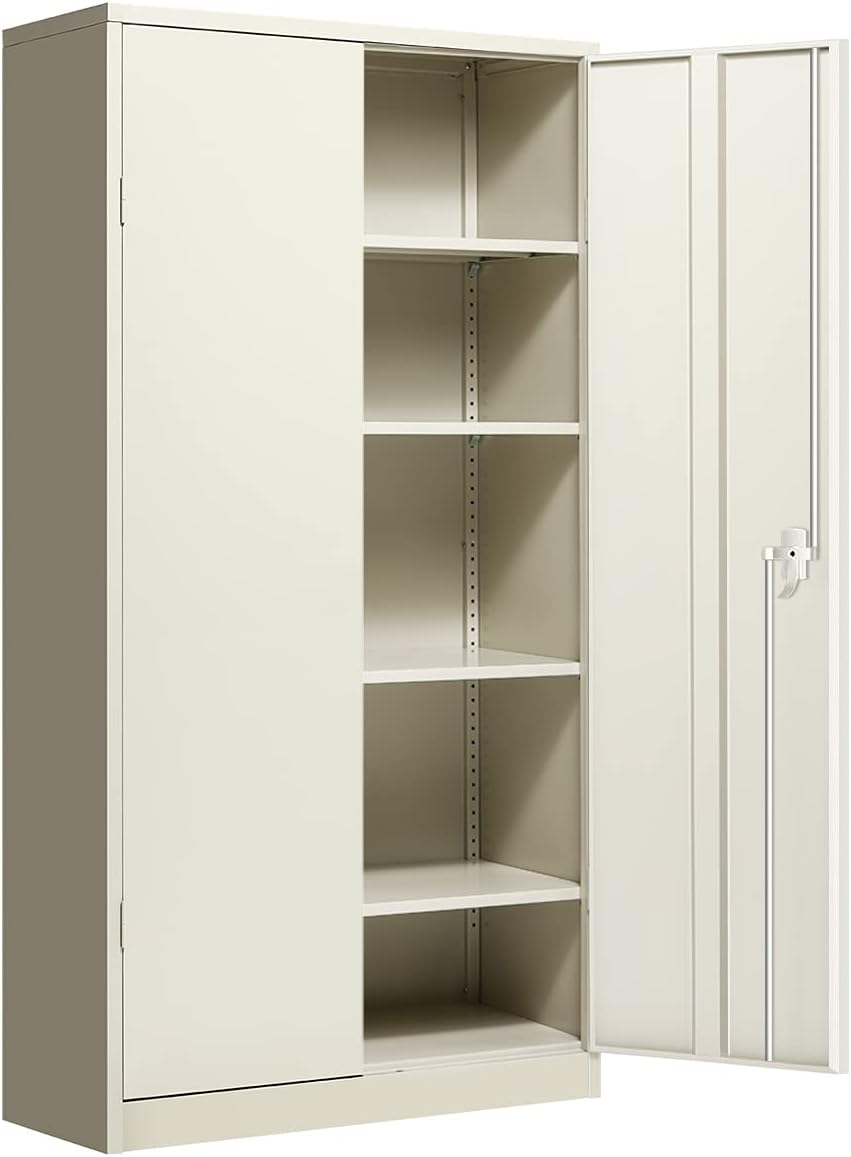 Black Locking Steel Storage Cabinet with 2 Doors Z12072