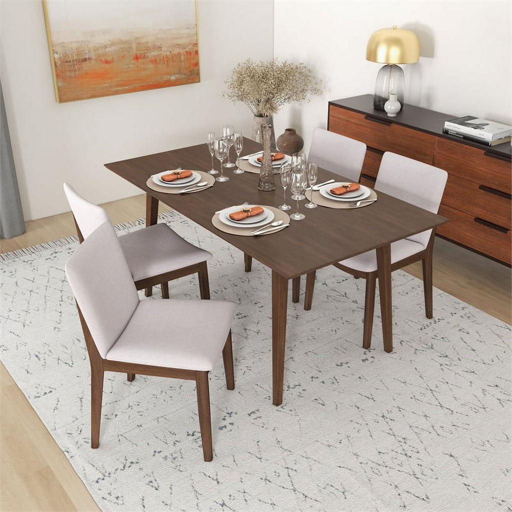Brown Walnut Wood Large Dining Table S37962
