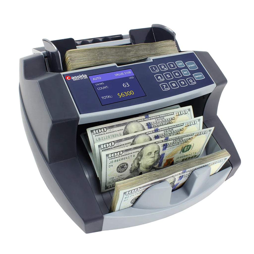 6600 UV/MG Top Loading Bill Counter with Counterfeit Detection D73634