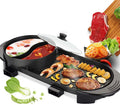 Black Electric Hot Pot and Smokeless BBQ Grill W146435