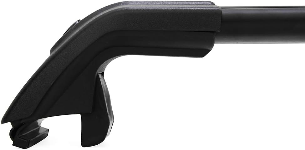 Black Adjustable Lockable Roof Rack Side Rails Cross Bars X775335