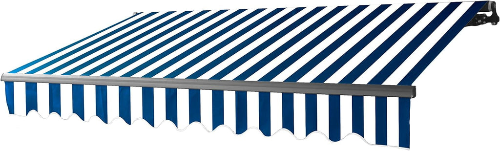 Black Retractable Patio Awning 10 x 8 Feet D4548