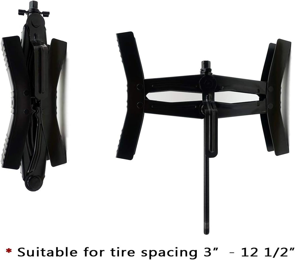 Heavy Duty RV Camper Wheel Tire Chock 2 Sets with Crank Handle N9133