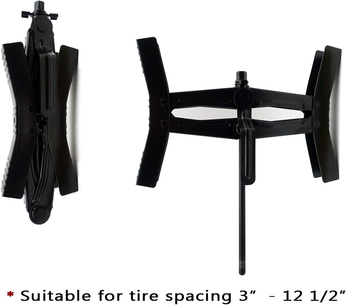 Heavy Duty RV Camper Wheel Tire Chock 2 Sets with Crank Handle N9133