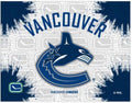 Gray Navy Hockey Canvas Art Print C382