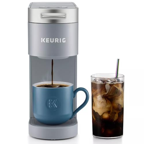 Compact Single-Serve K-Cup Pod Coffee Maker with Iced Coffee Option, Black U940197