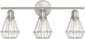 3 Light Brushed Nickel Bath Wall Vanity Fixture G32958