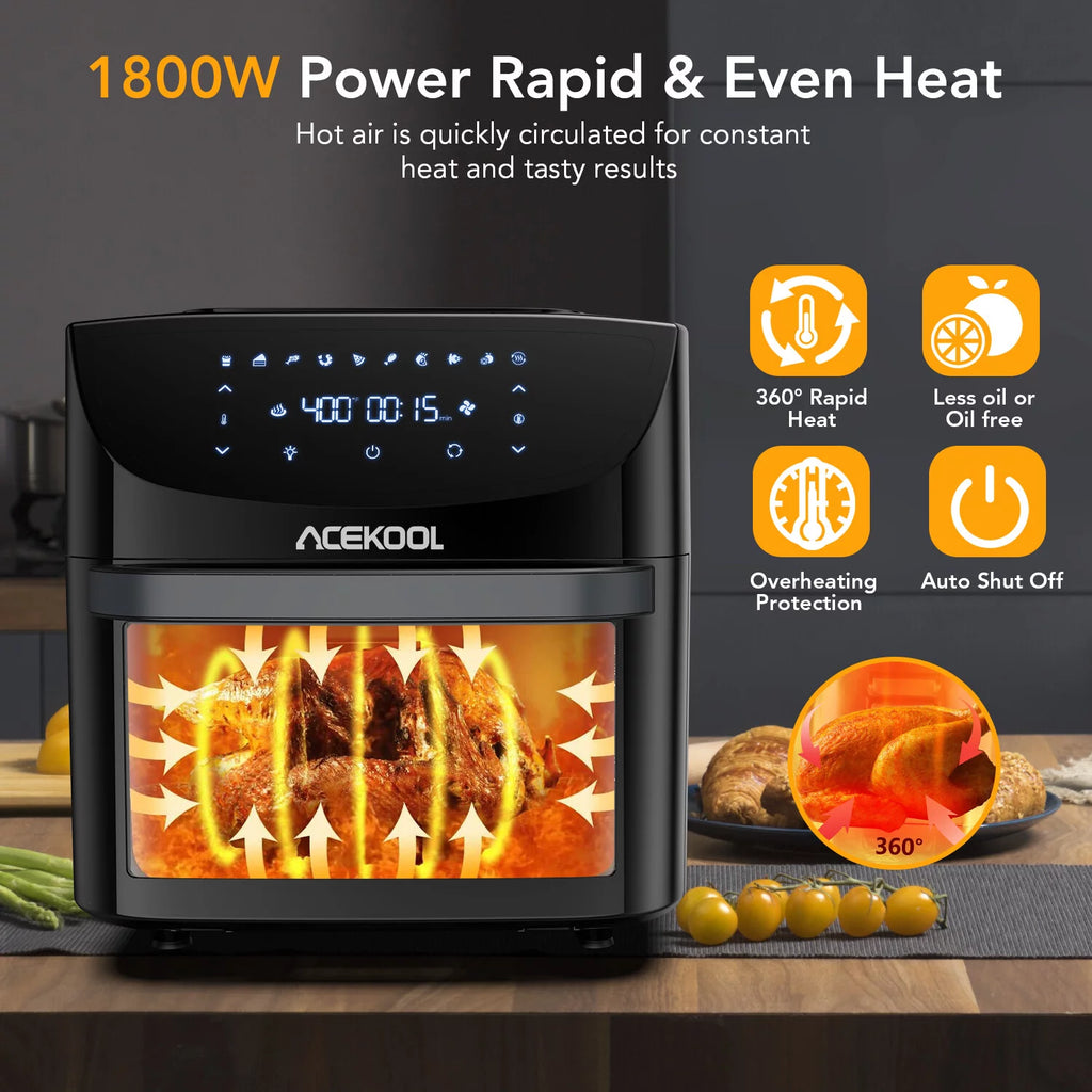 19 Qt 1800 W 10-in-1 Digital Air Fryer Oven C158