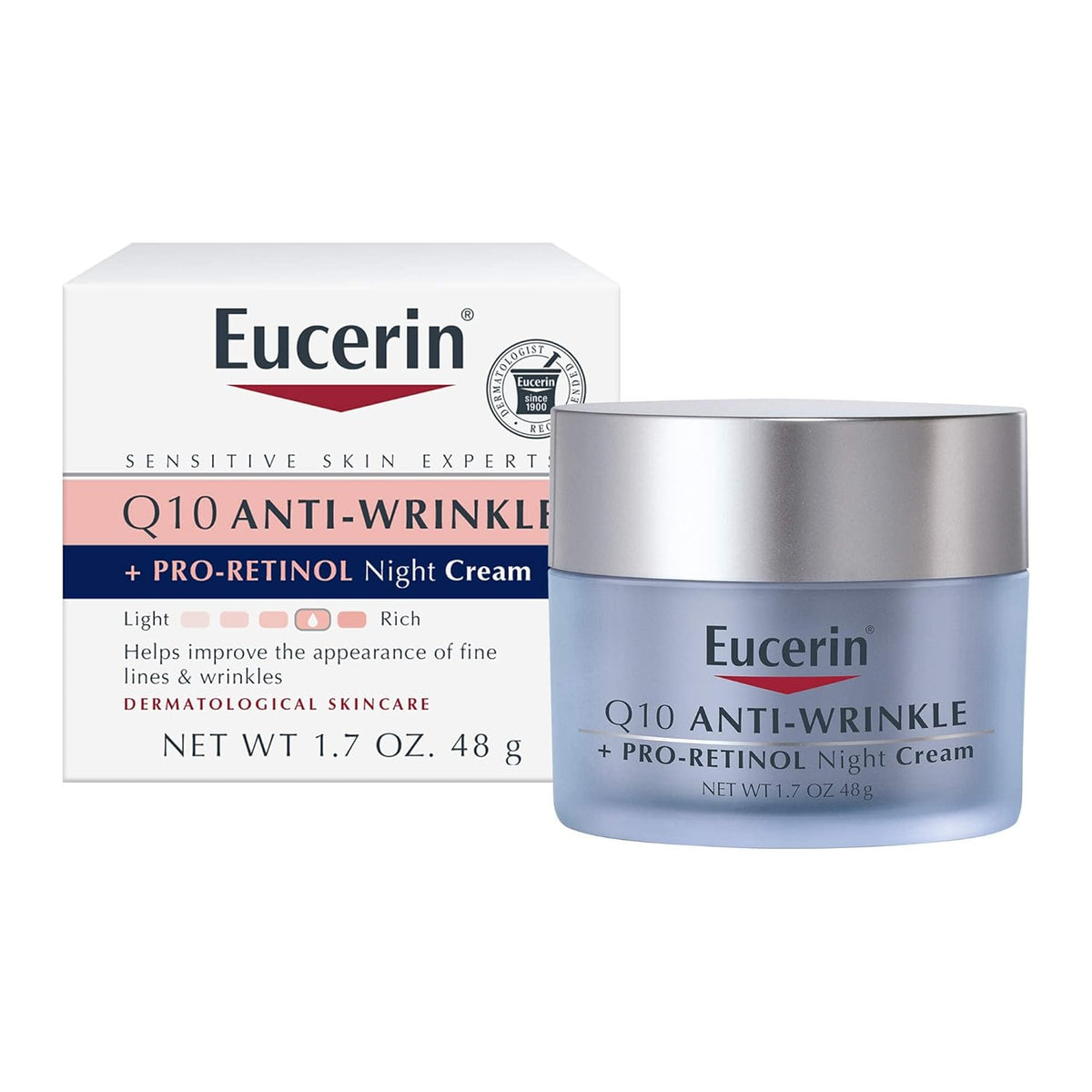 Q10 Anti Wrinkle Face Cream 1.7 Oz Jar + Night Cream 1.7 Oz Jar I5622