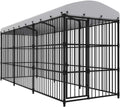 Outdoor Dog Kennel with Roof J76138