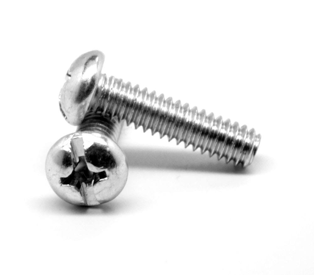 #8-32 x 1 3/4 Coarse Thread Machine Screw Combo Pan Head Low Carbon Steel Zinc Plated M752894