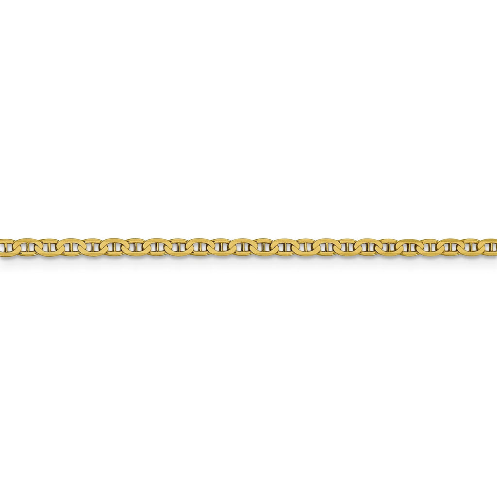 14k Yellow Gold Anchor Chain Necklace J304750