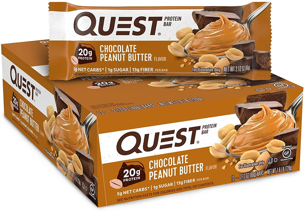 Chocolate Peanut Butter Protein Bar 2.12 oz 12 Bars B183