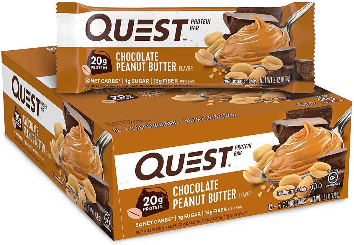 Chocolate Peanut Butter Protein Bar 2.12 oz 12 Bars B183