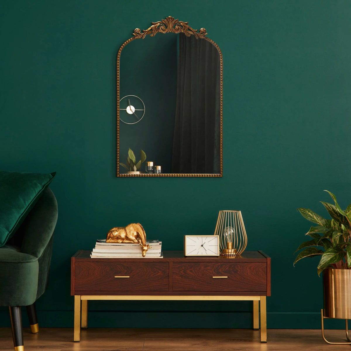 Gold Metal Wall Mirror M28930