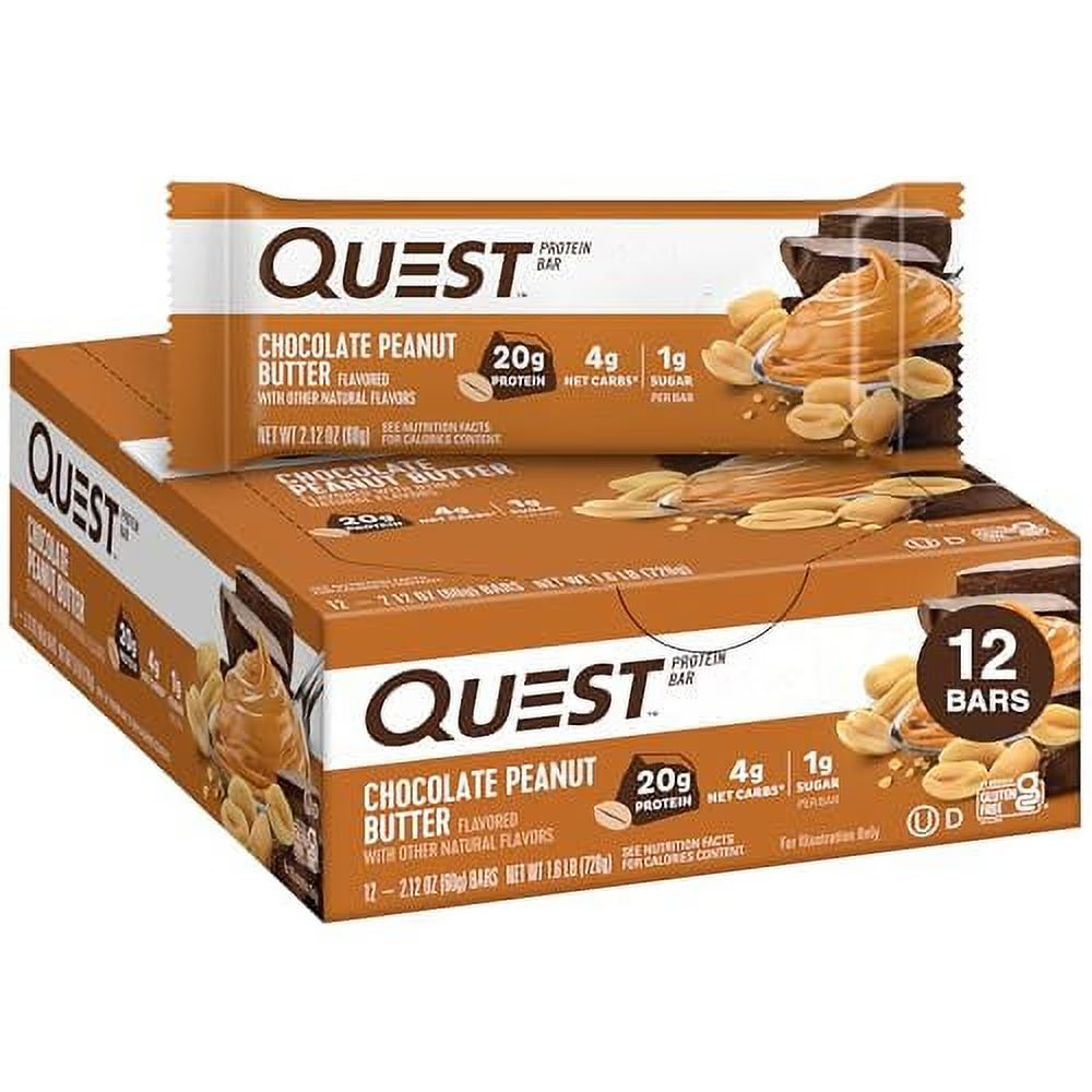 Chocolate Peanut Butter Protein Bar 2.12 oz 12 Bars B183