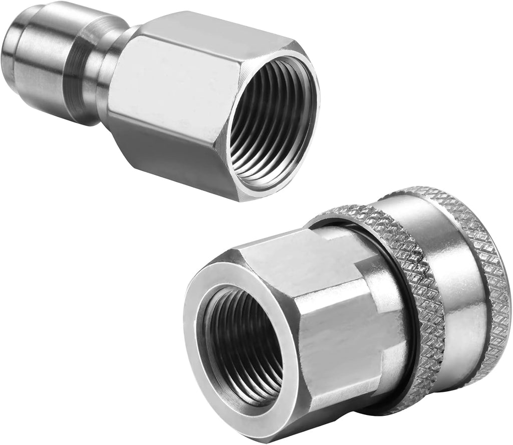 8 Sets NPT 3/8 Inch Stainless Steel Quick Hose Connector Fittings X582