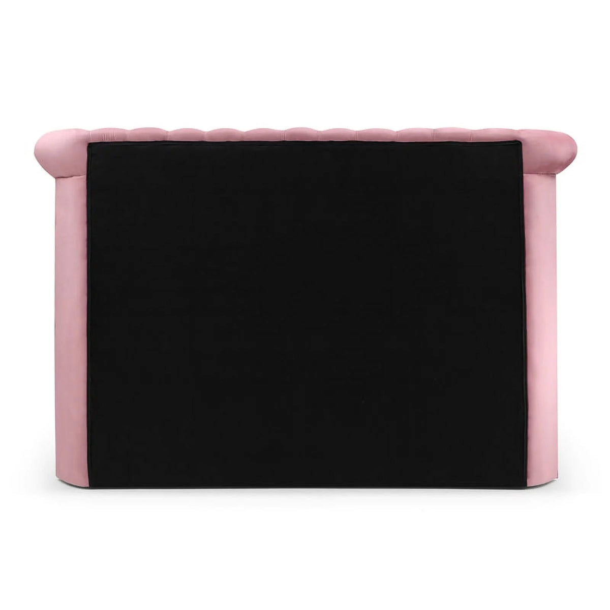 Pink Velvet Upholstered King Bed A909036
