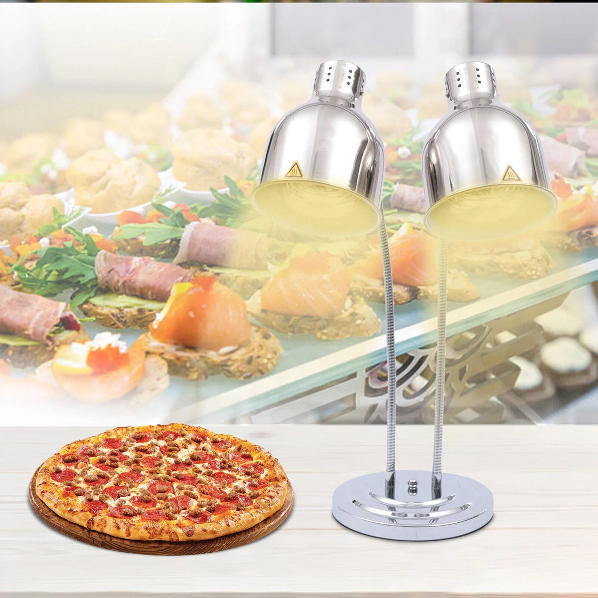 Double Head Infrared Food Heat Lamp B814107
