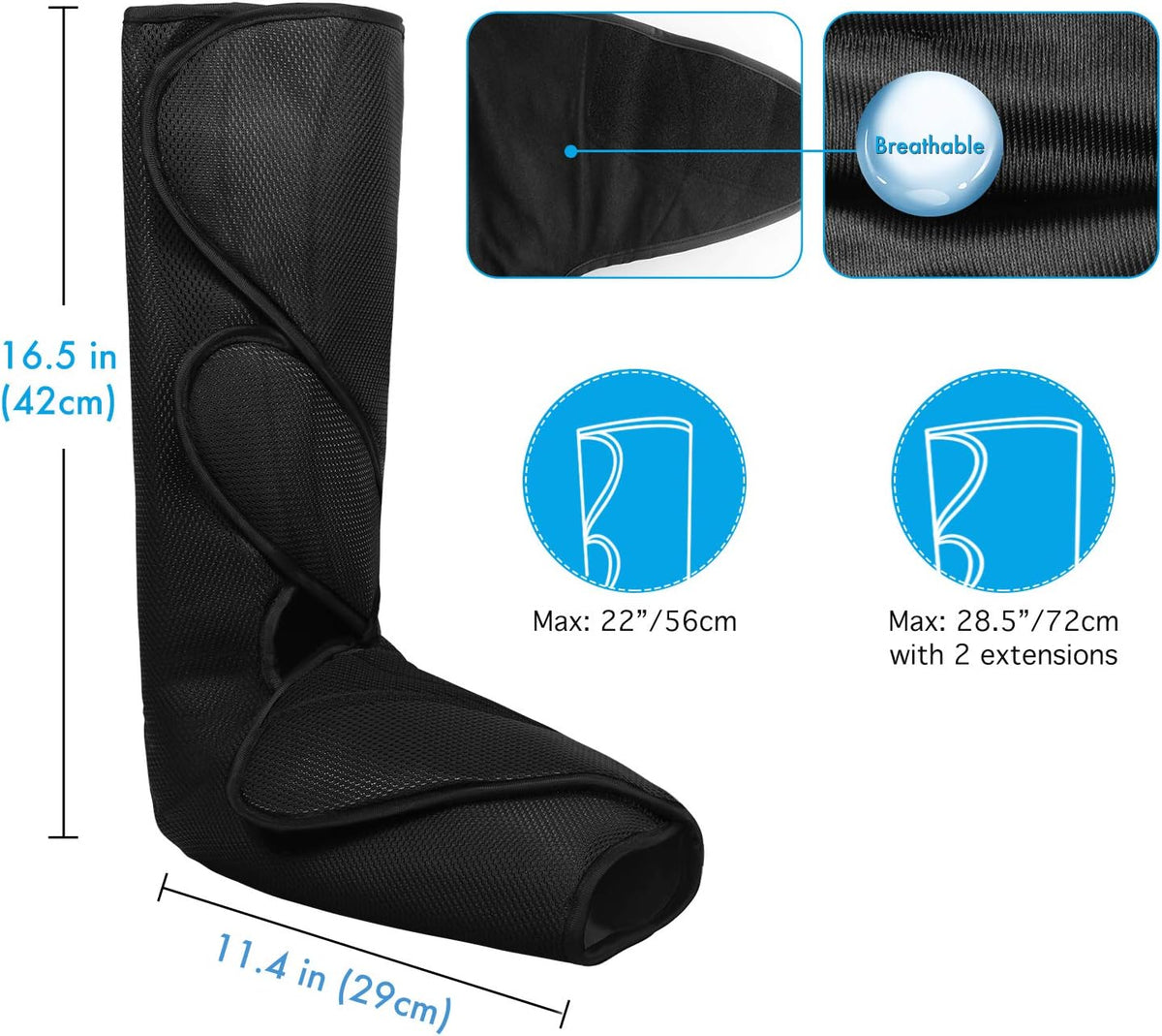 Leg Massager with Heat Air Compression V658