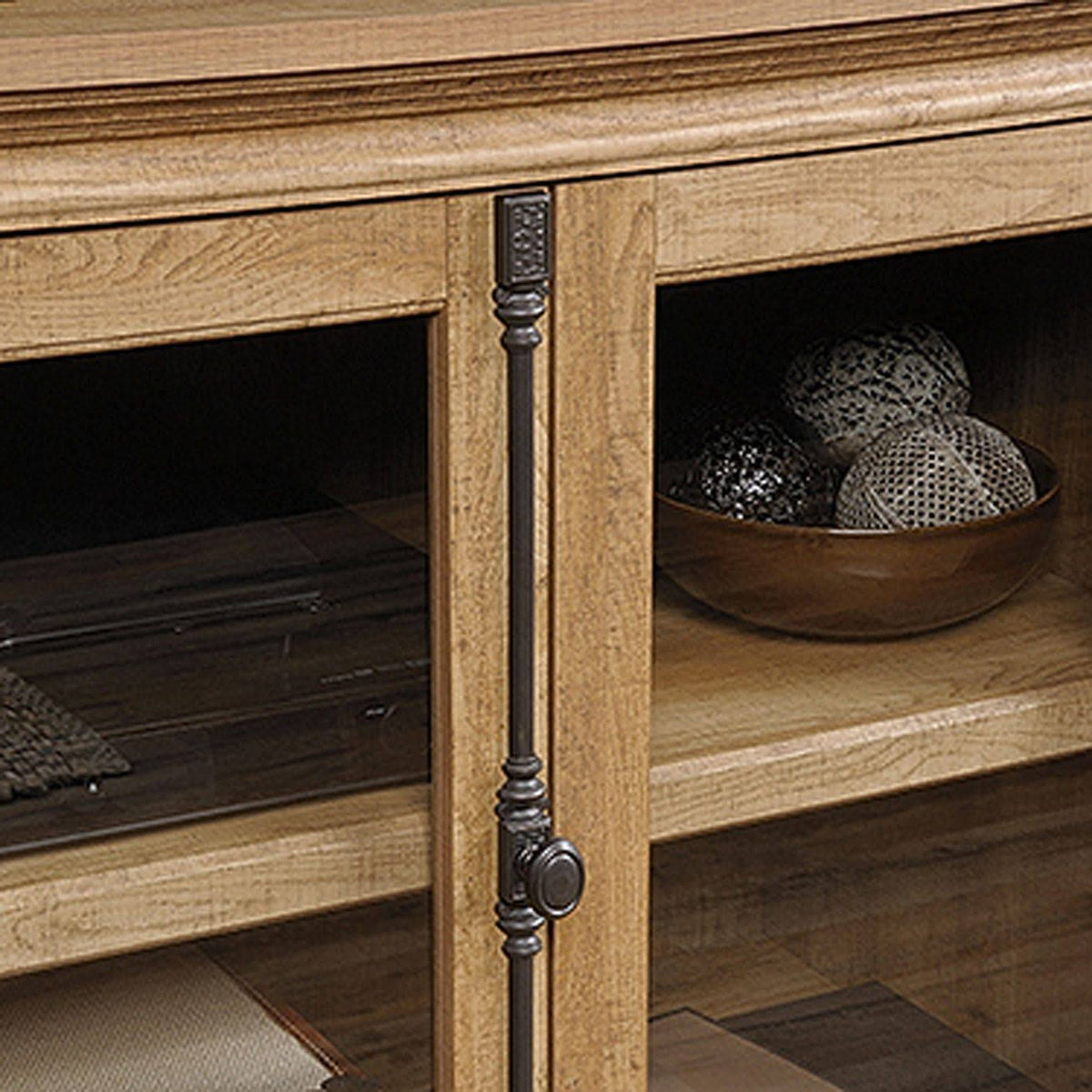 Scribed Oak Entertainment Credenza J29640