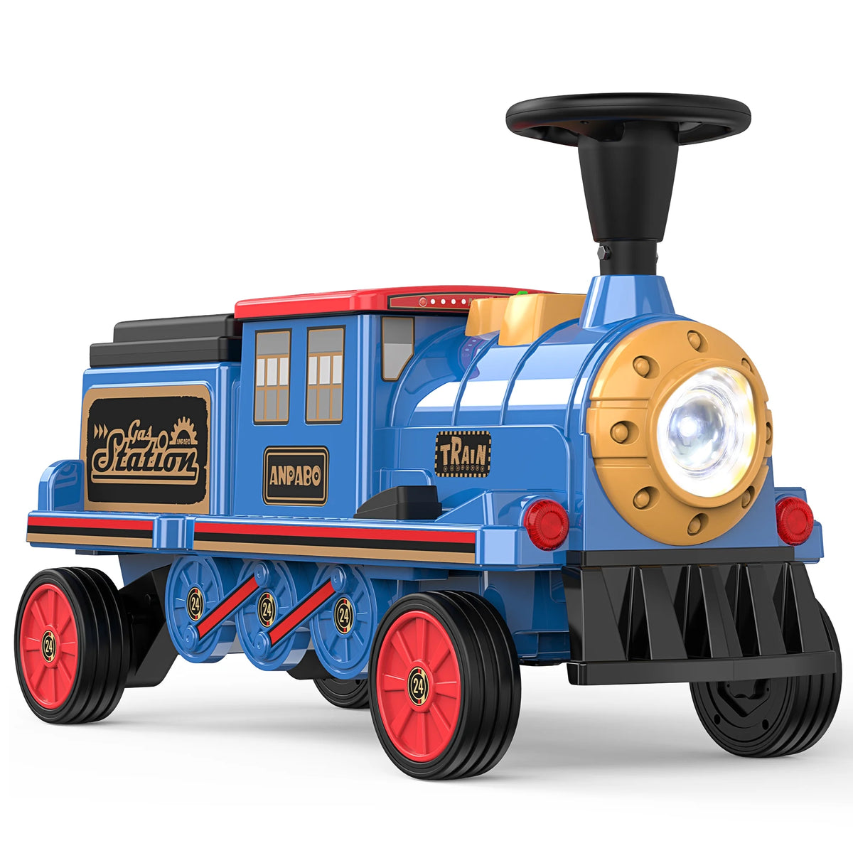 12 Volt 2 Seater Kids Ride on Train with Storage Box O9914