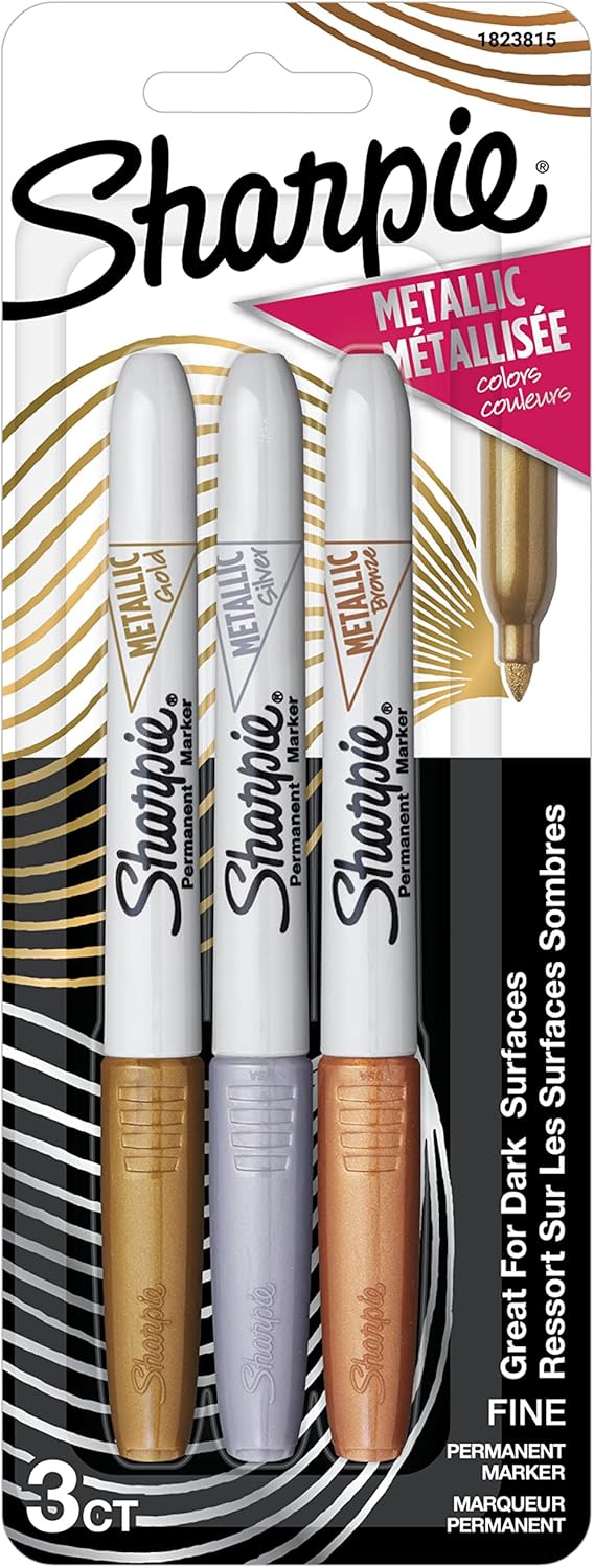 Metallic Permanent Markers, Fine Point, 36 Count Pack of 2 Q862