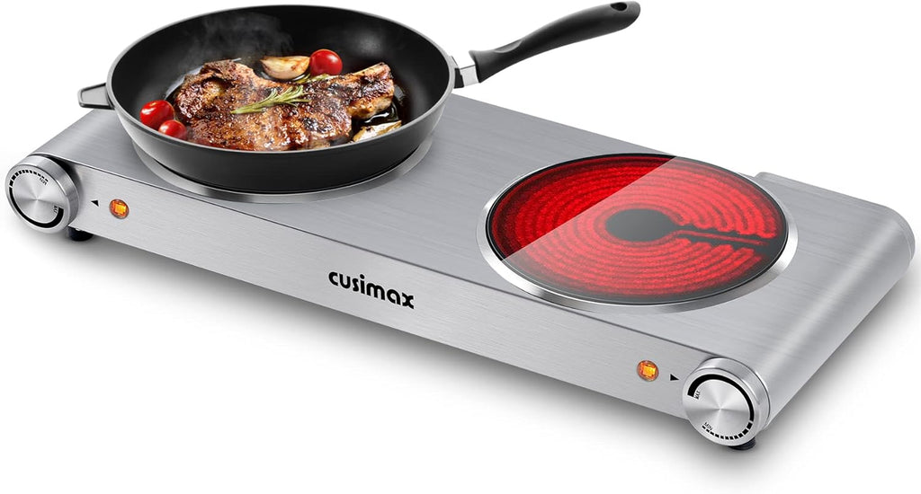 Silver Stainless Steel Single Burner Electric Hot Plate O463467