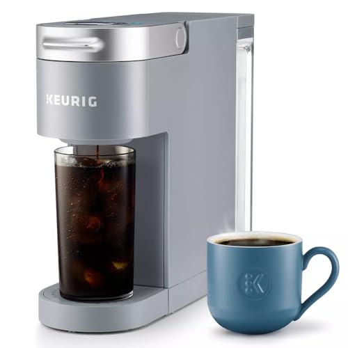 Compact Single-Serve K-Cup Pod Coffee Maker with Iced Coffee Option, Black U940197
