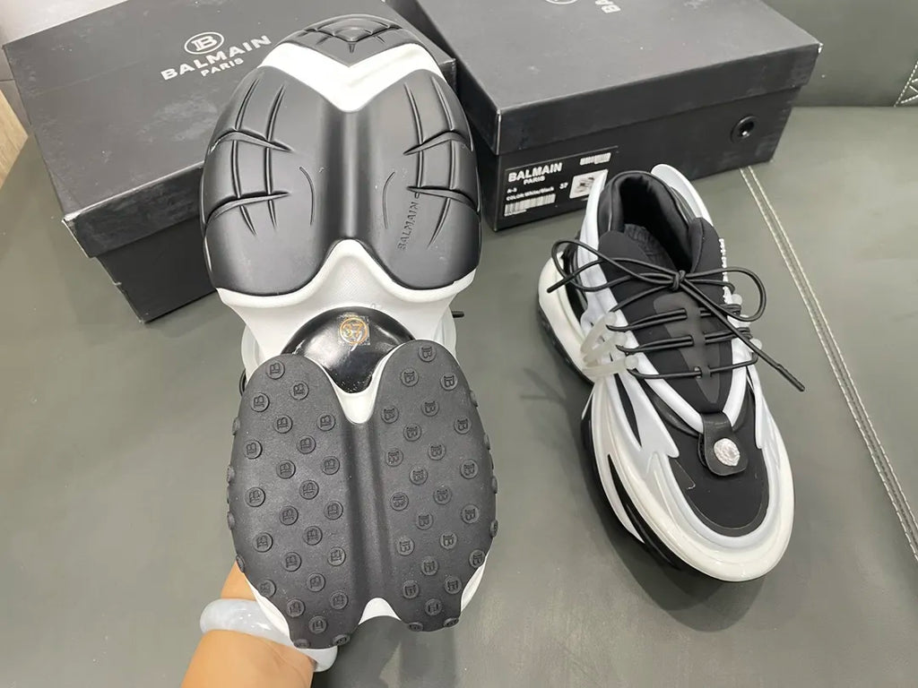 White Black Heels G2814