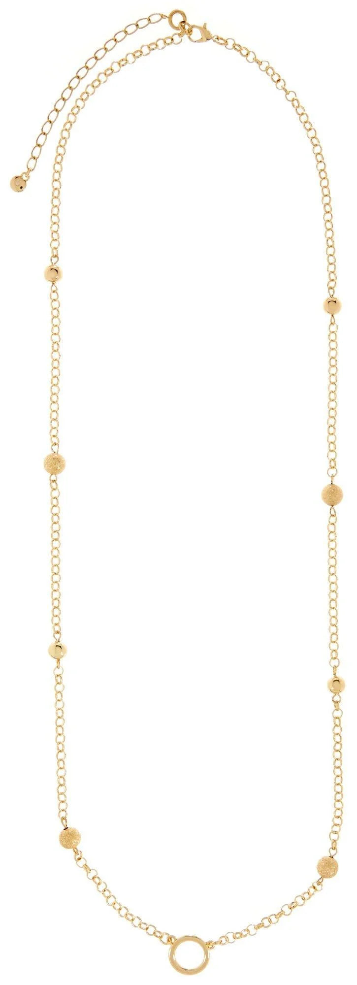 Gold Tone Ball Necklace A579