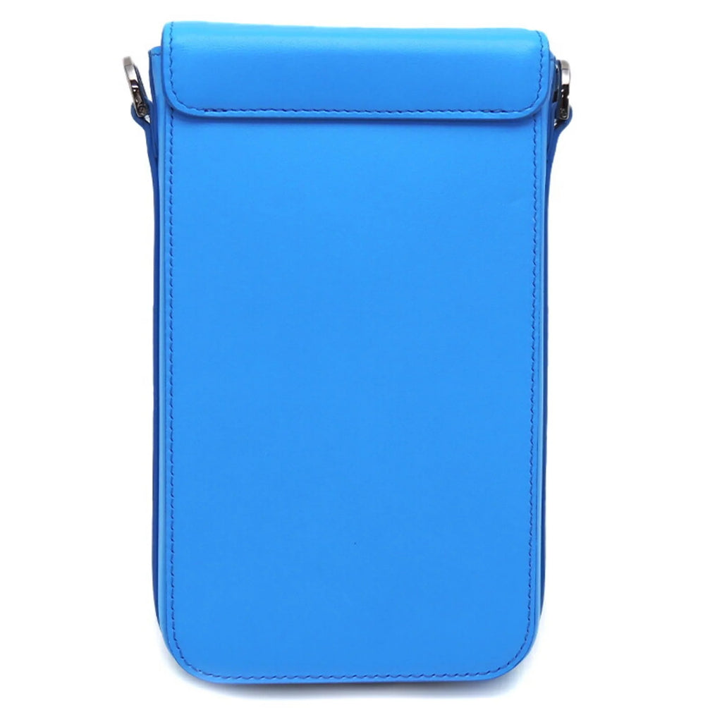 Pre-Owned Blue Leather Shoulder Bag X145997