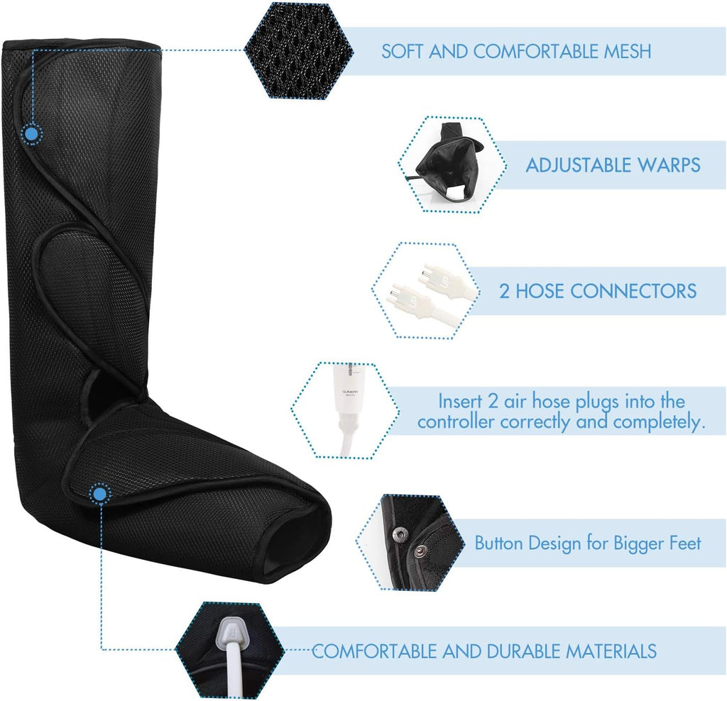Leg Massager with Heat Air Compression V658