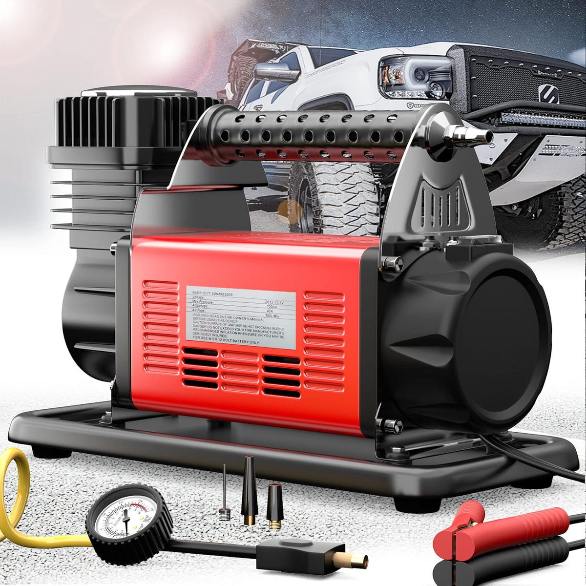 12V Portable Heavy Duty Air Compressor Q274507