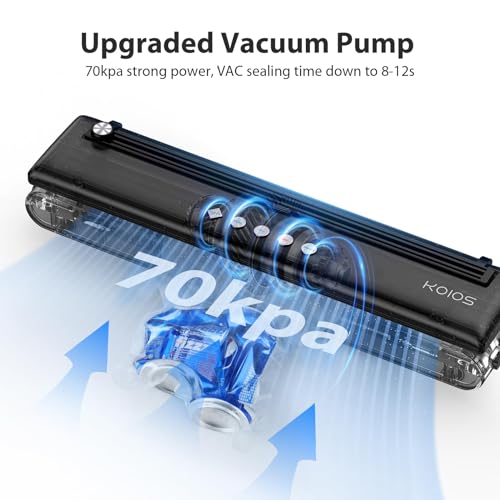 Compact Food Sealer with Cutter, Dry & Moist Modes, 10 Sealing Bags & Air Suction Hose E791