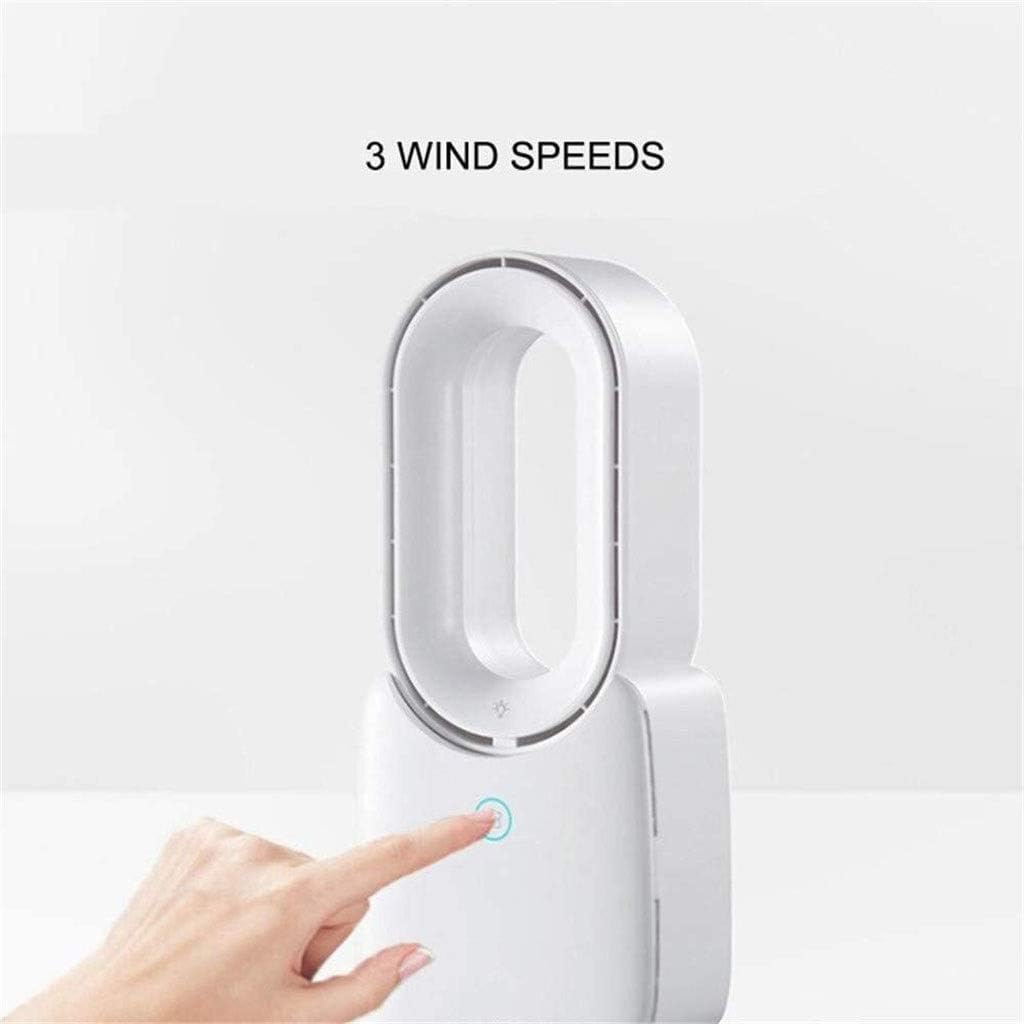 Bladeless Negative Ions Floor-Standing Tower Fan White D842