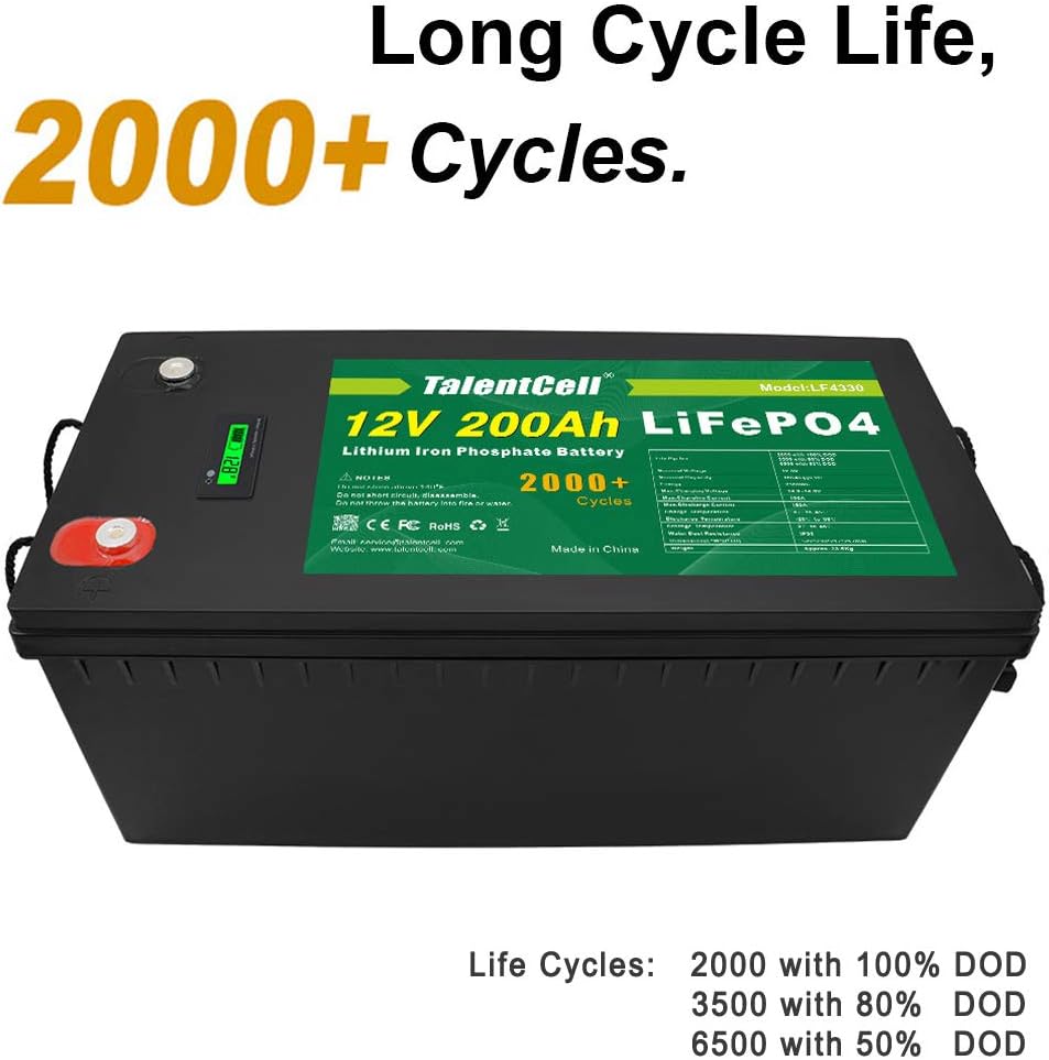 12V 200Ah Lithium Iron Phosphate Deep Cycle Battery Pack U766