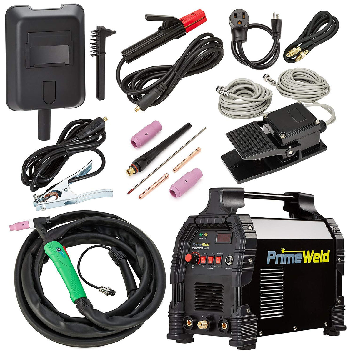 TIG/Stick Inverter Welder 200Amp with Pedal D8583