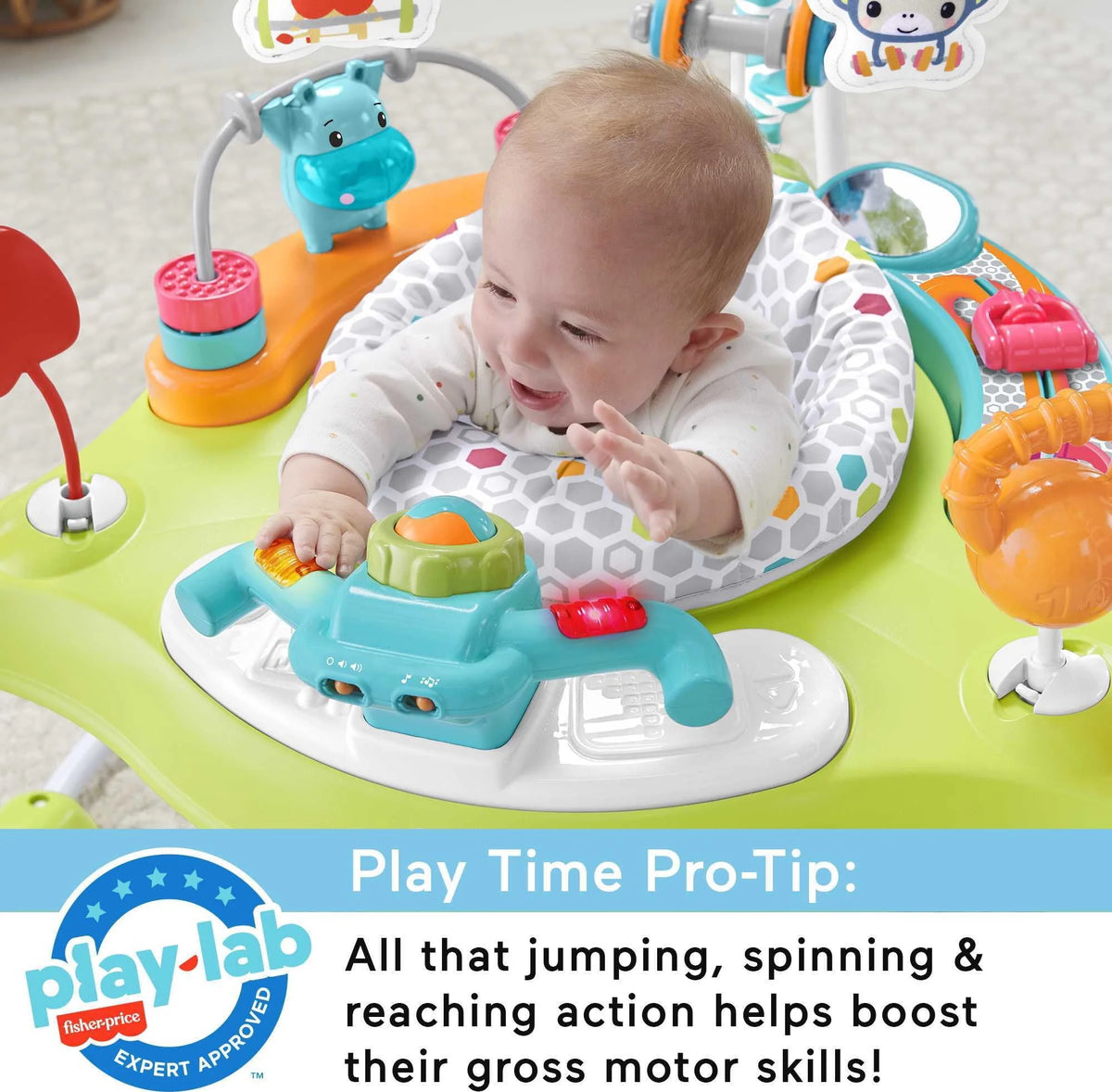 Baby Bouncer Activity Center with Lights & Music R33491