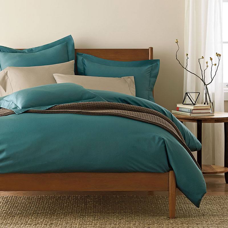 Cotton Solid 300-Thread Count Sateen Full Duvet Cover W84935