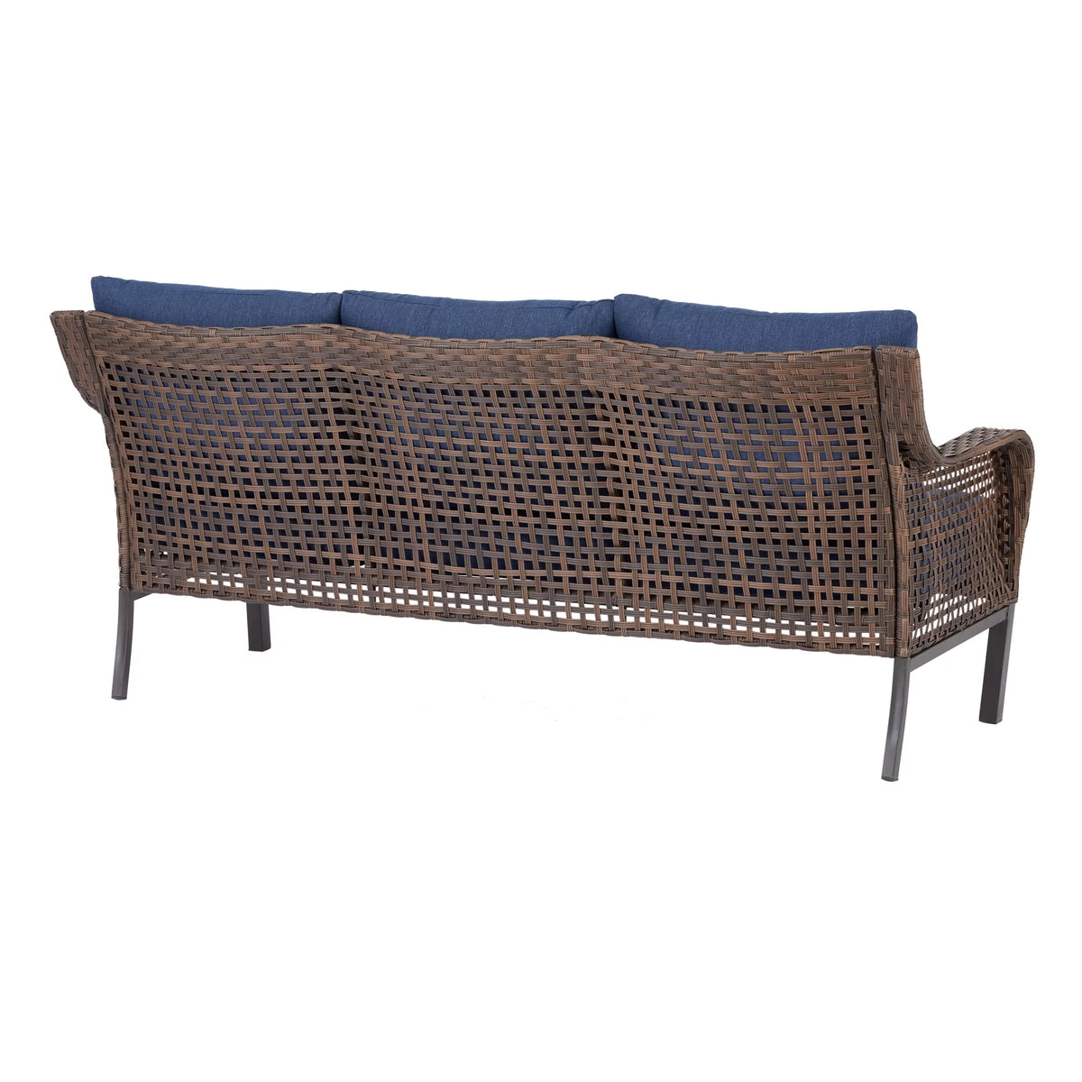 Blue Wicker Outdoor Sofa L12623