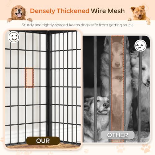Foldable White and Walnut Wooden Dog Crate Furniture R5668