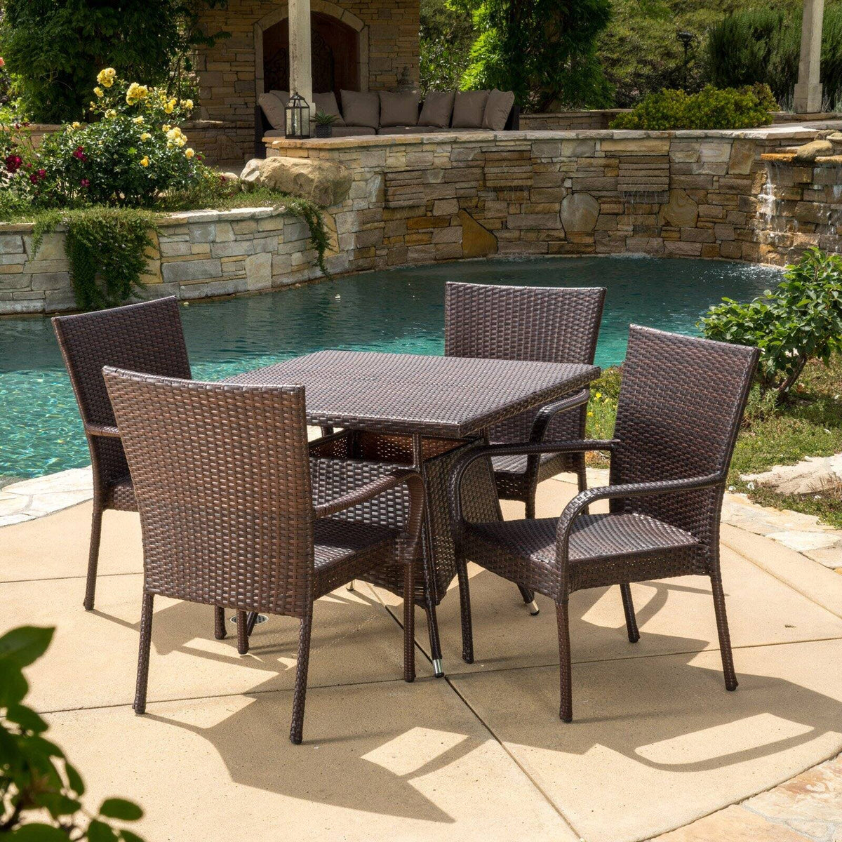5 Piece Square Patio Dining Set G5948