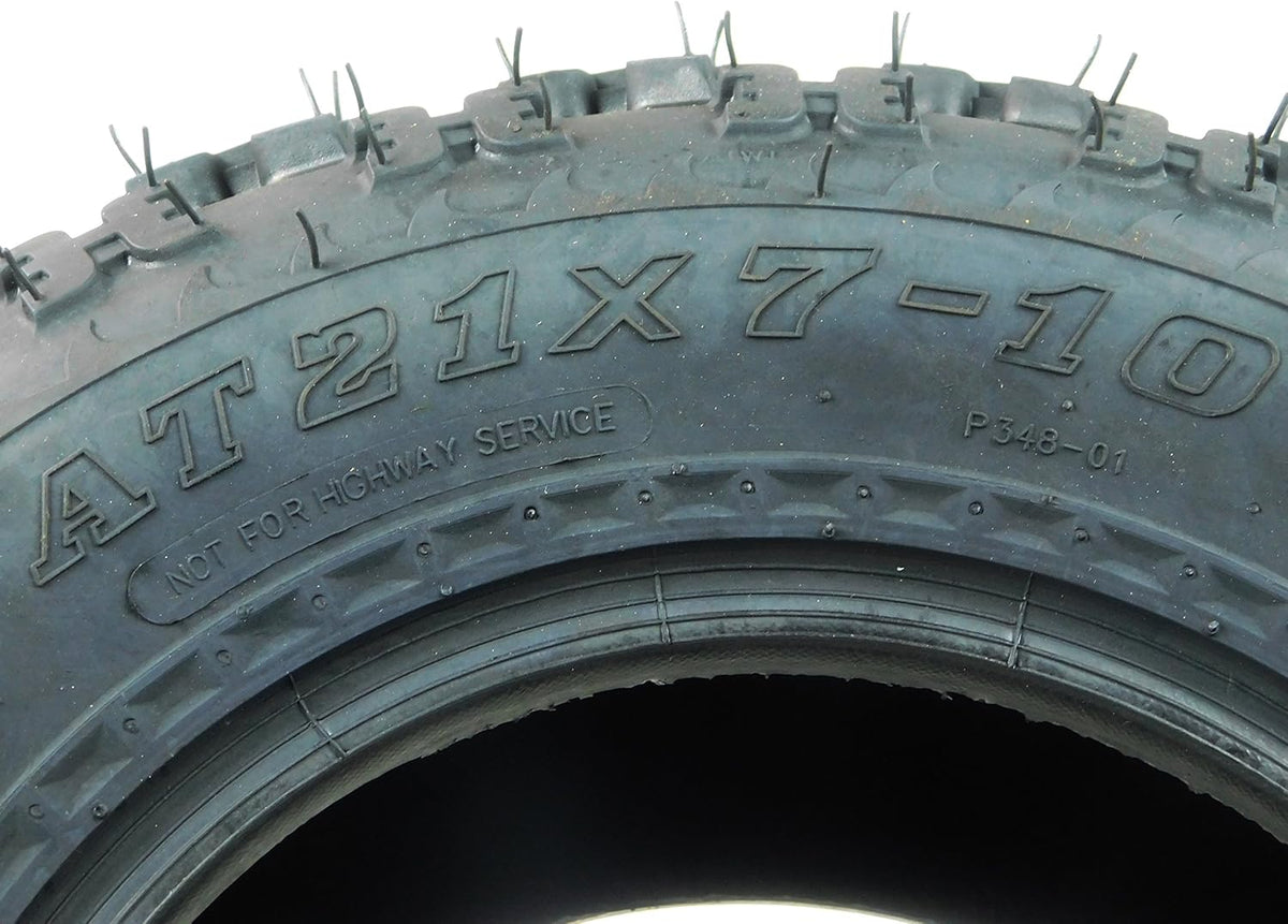 21X7-10 4 Ply ATV Tires Set of 2 Front Z812796