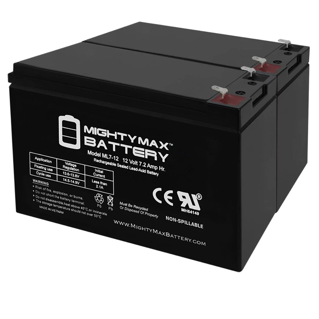 12 Volt 7ah Rechargeable Battery with F1 Terminals F9391
